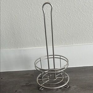 Silver Metal Toilet Paper Holder